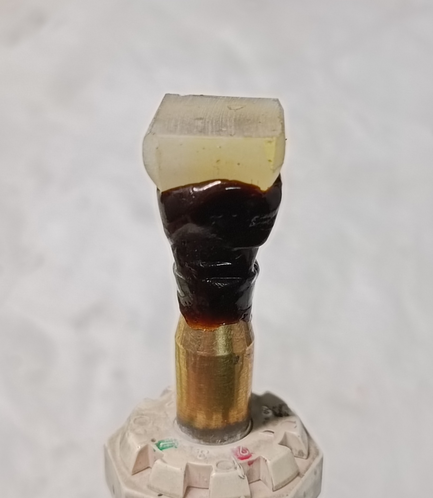 Pre-form dopped with wax