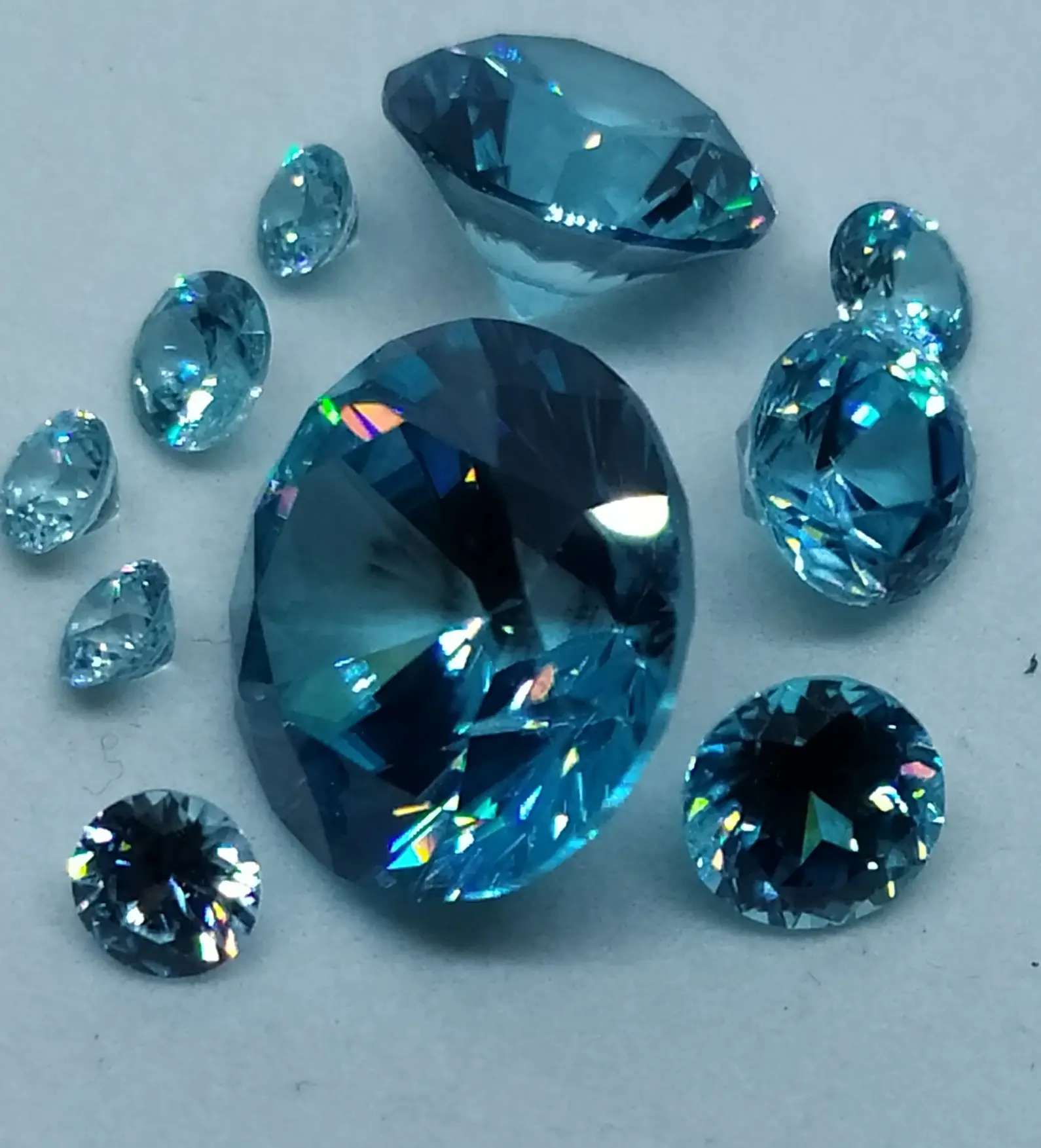 Australian blue zircon